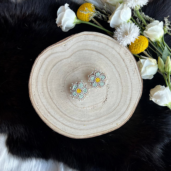 Ironstar Co. Petite Beaded Floral Earrings