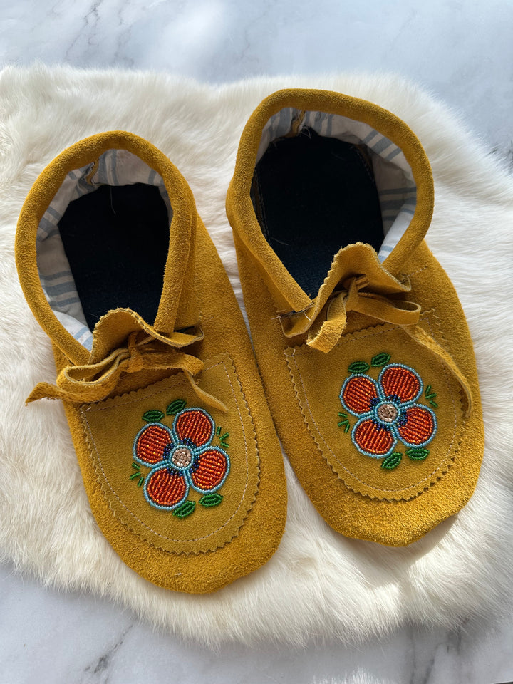 Sandra L Handmade Beaded Moccasins