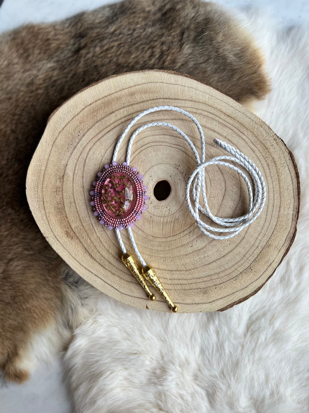 Katawashishin Beaded Medicine Bolo Ties