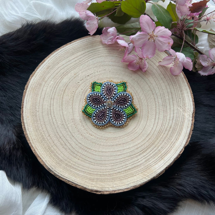 Ironstar Co. Beaded Floral Hair Barette