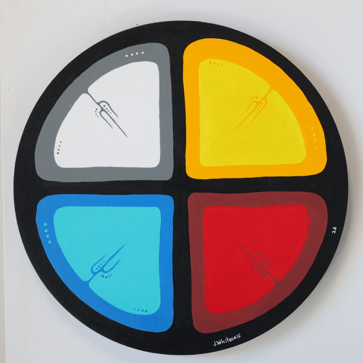J. Wapiskisiw Medicine Wheel Original Painting