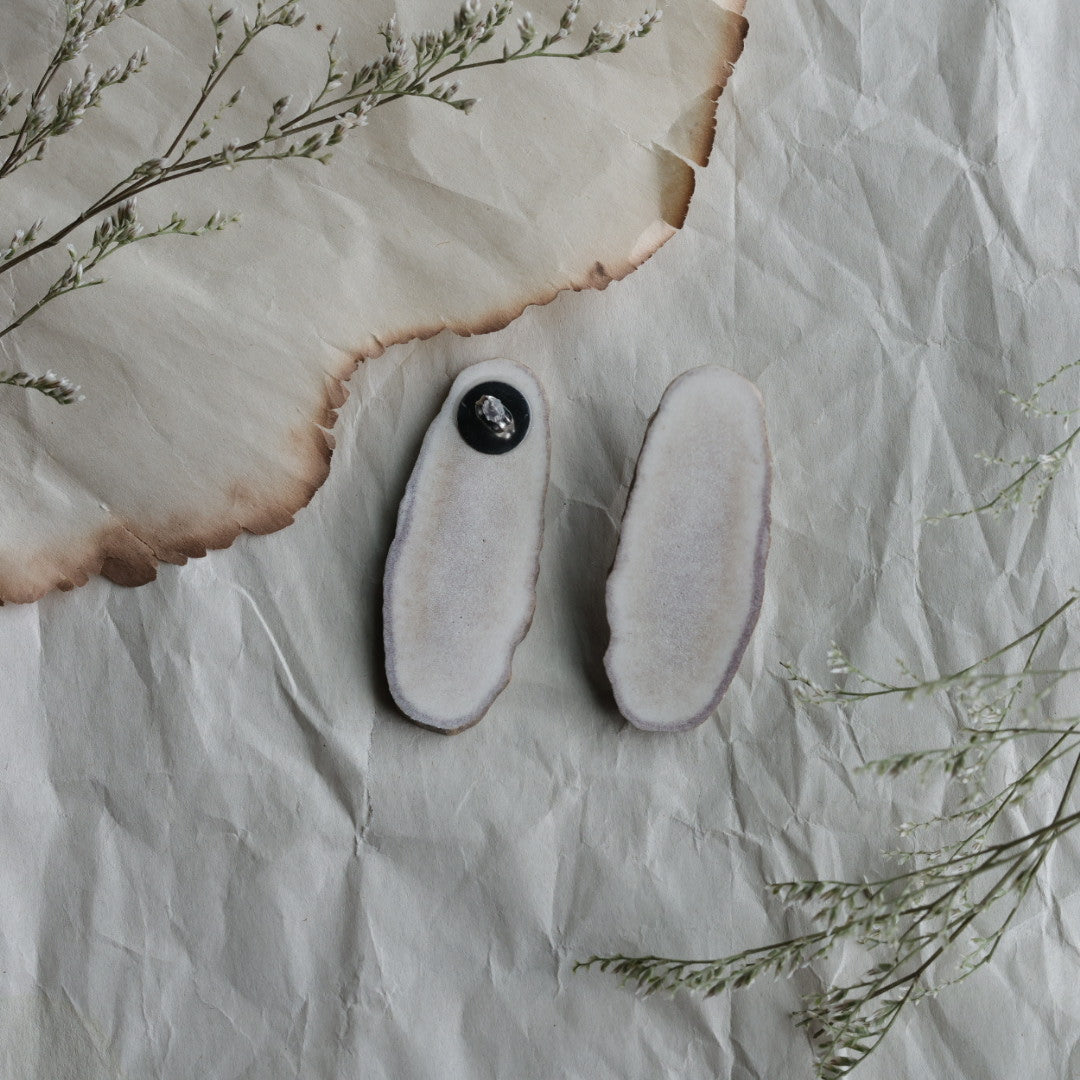 TLee Beads Moose Antler Slab Earrings