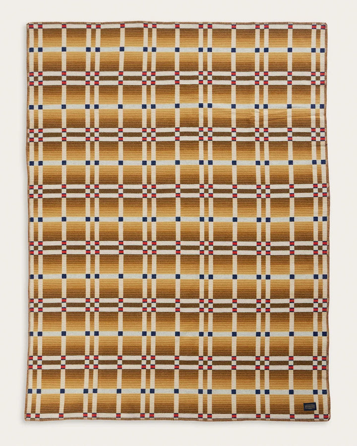 Pendleton Four Square Slide Mountain Throw Natural