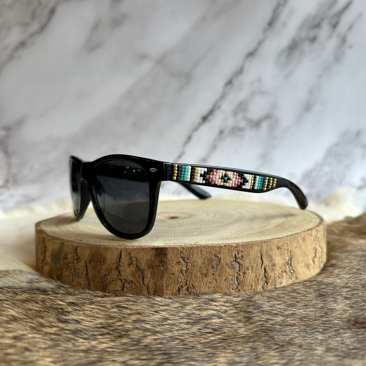 Rebelina Wayfarer Beaded Sunglasses