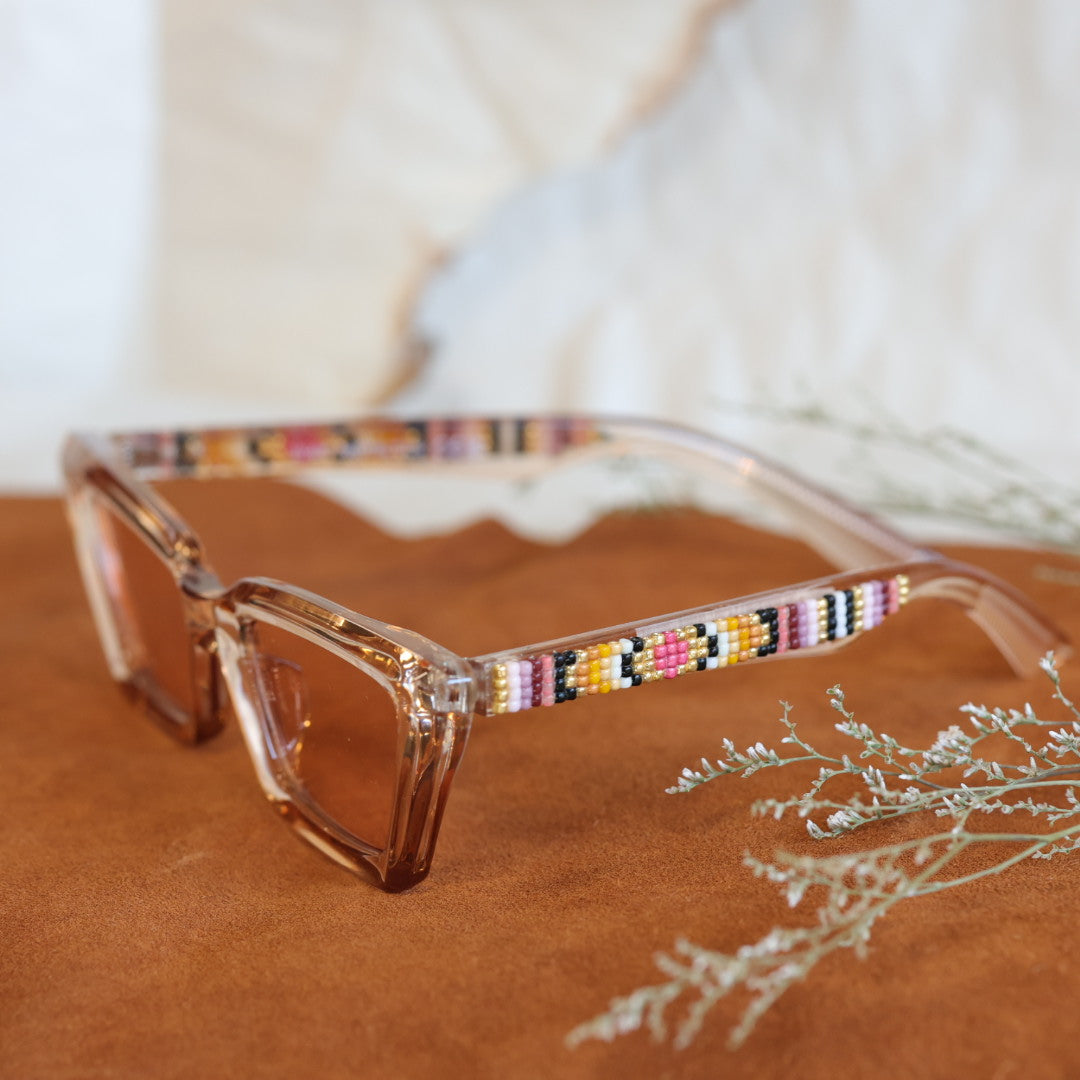 Rebelina Cateye Beaded Sunglasses