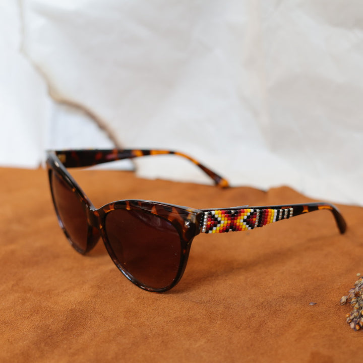 Rebelina Cateye Beaded Sunglasses