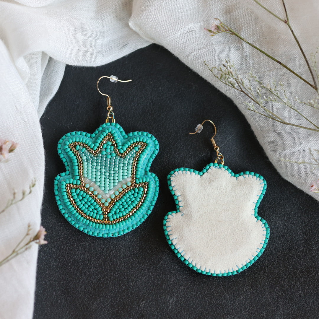 Beth Rose Designs Turquoise Tulip Earrings
