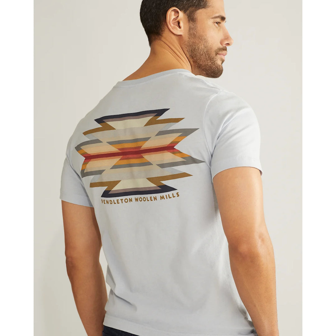 Pendleton Men's Wyeth Trail Graphic Tee in Light Blue/Multi