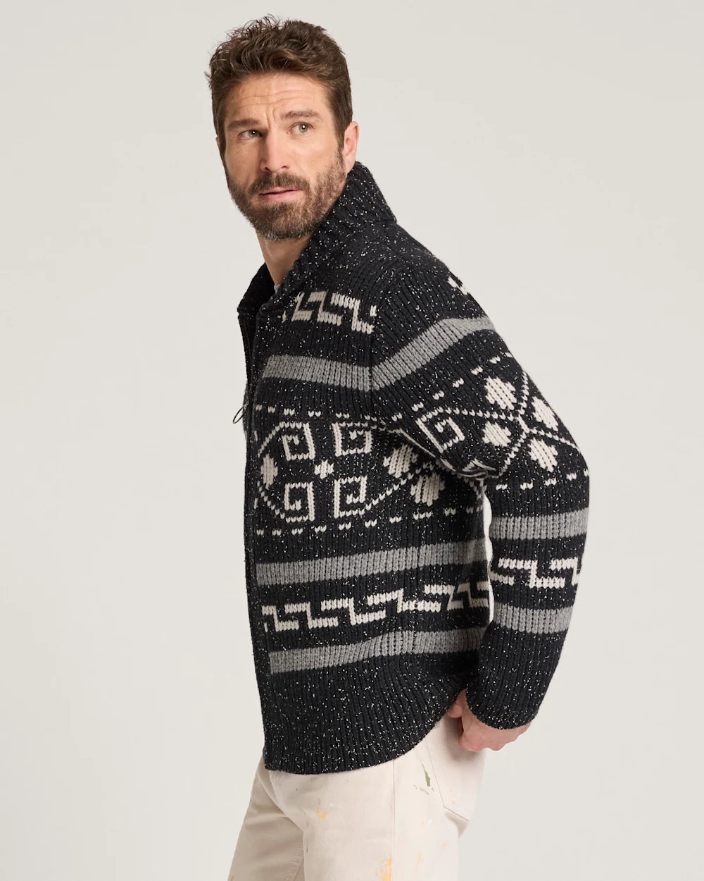 Pendleton Men's Westerley Donegal Lambswool Cardigan