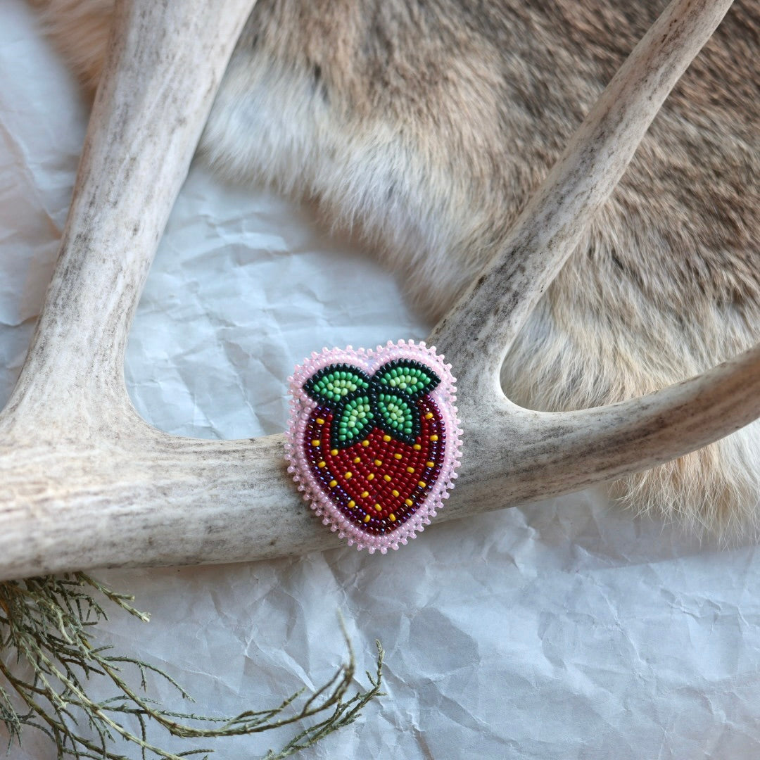 Keegan W. Beaded Strawberry Pins