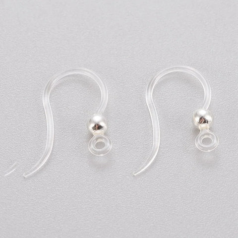 Clear Hypoallergenic Fish Hook Earrings