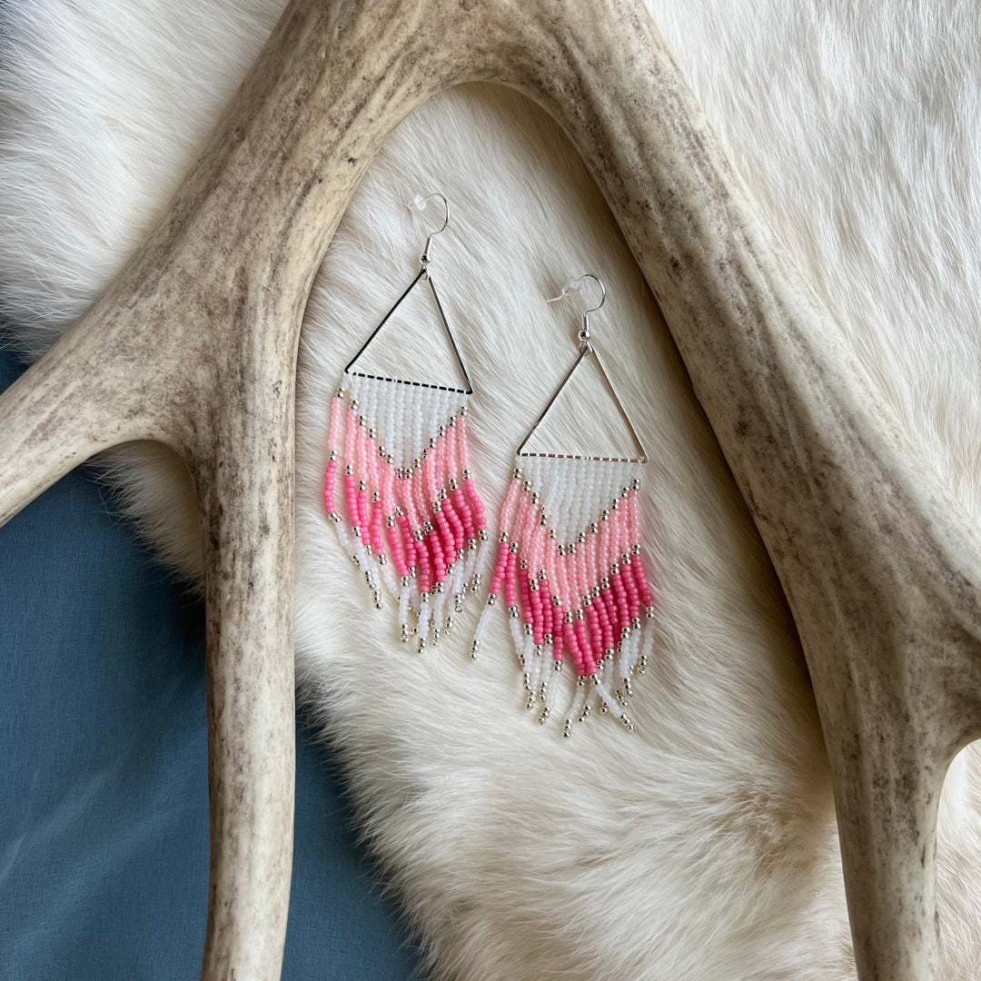 Morine M. Triangle Fringe Earrings