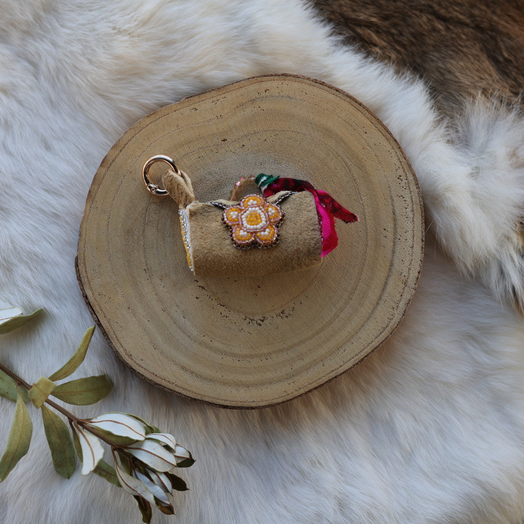 Mercedes G. Moose Hide Medicine Purse Charm