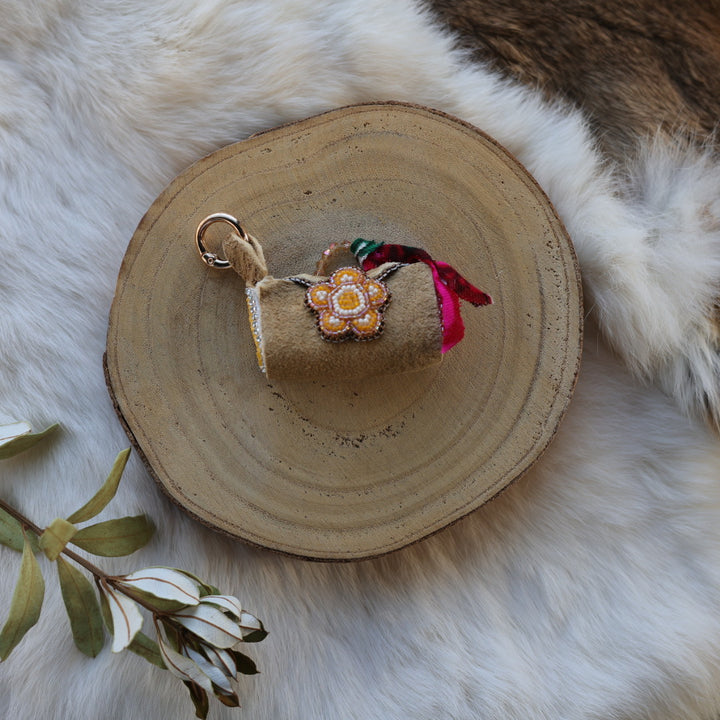 Mercedes G. Moose Hide Medicine Purse Charm