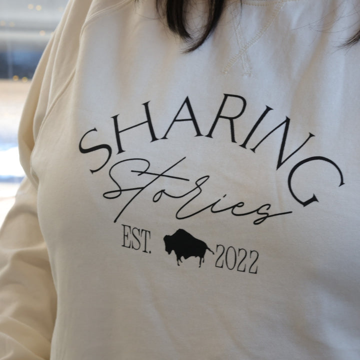 Wanuskewin Collective Sharing Stories Crewneck Sweatshirt