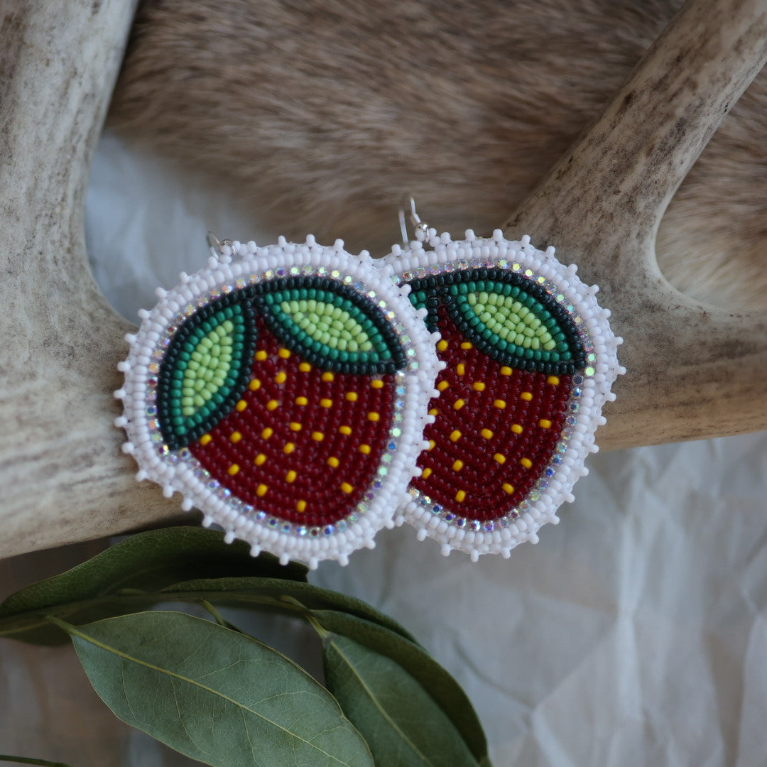 Keegan W. Heartberry Beaded Earrings