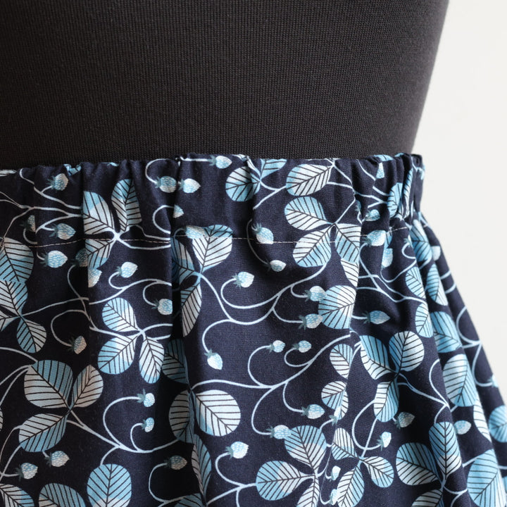 Vi's CREE-ations Navy Strawberry Patch Ribbon Skirt