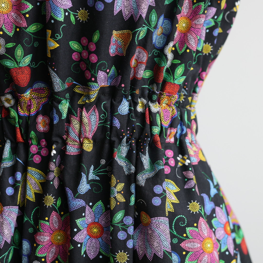 Phoenyx Designs Beaded Hummingbird Garden Ribbon Sundress
