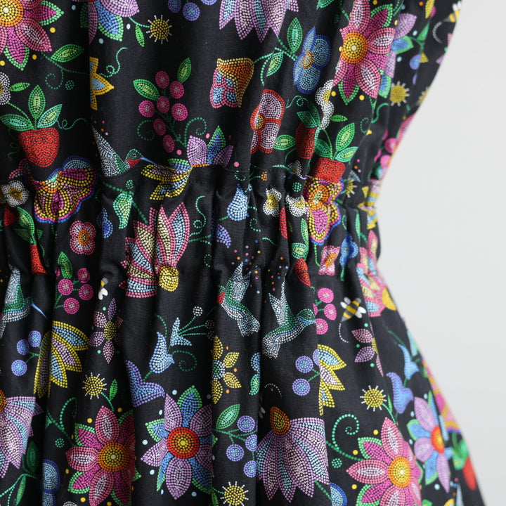 Phoenyx Designs Beaded Hummingbird Garden Ribbon Sundress