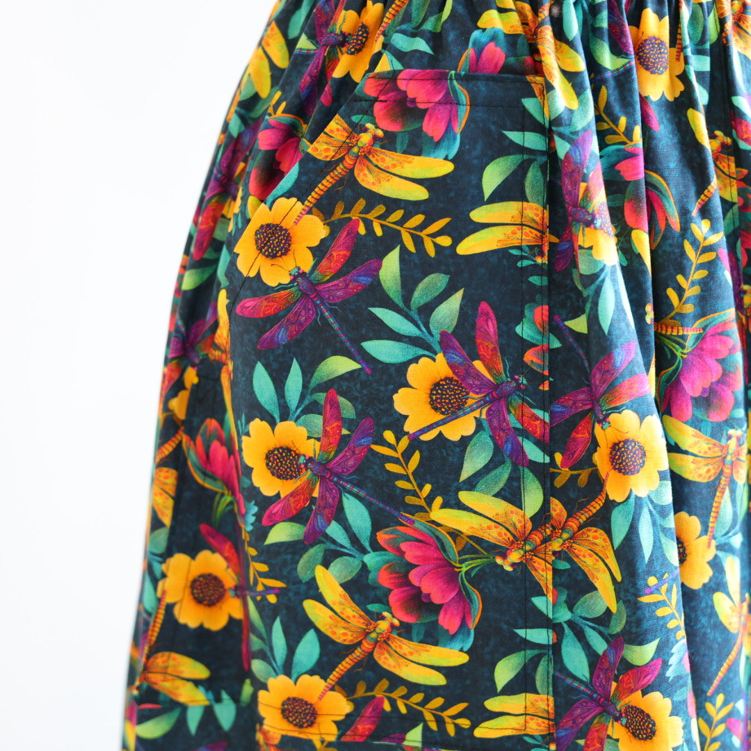 Margaret R. Green Dragonfly Ribbon Skirt