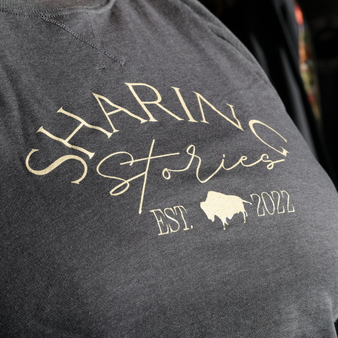 Wanuskewin Collective Sharing Stories Crewneck Sweatshirt