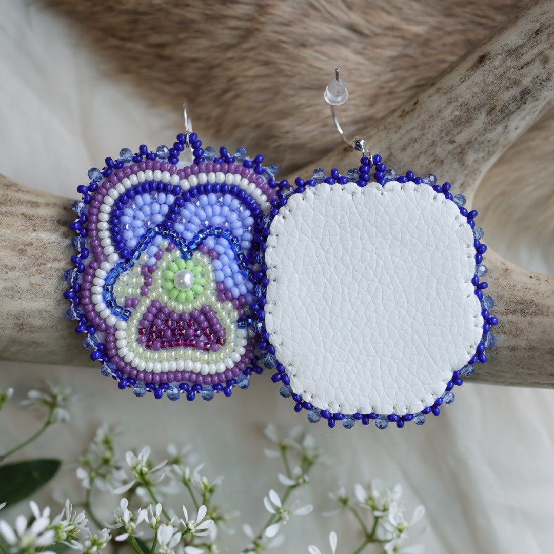 Keegan W. Pansy Earrings
