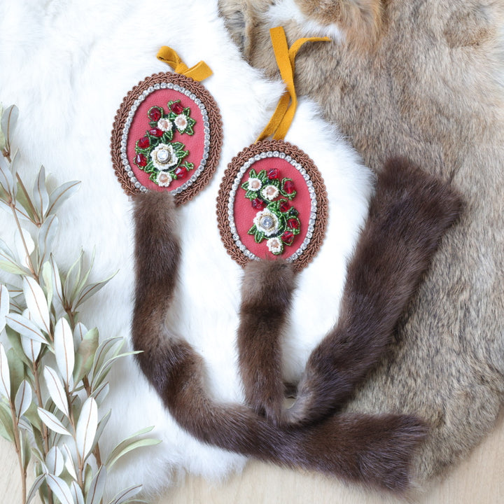 Mercedes G. Strawberry Mink Hair Ties
