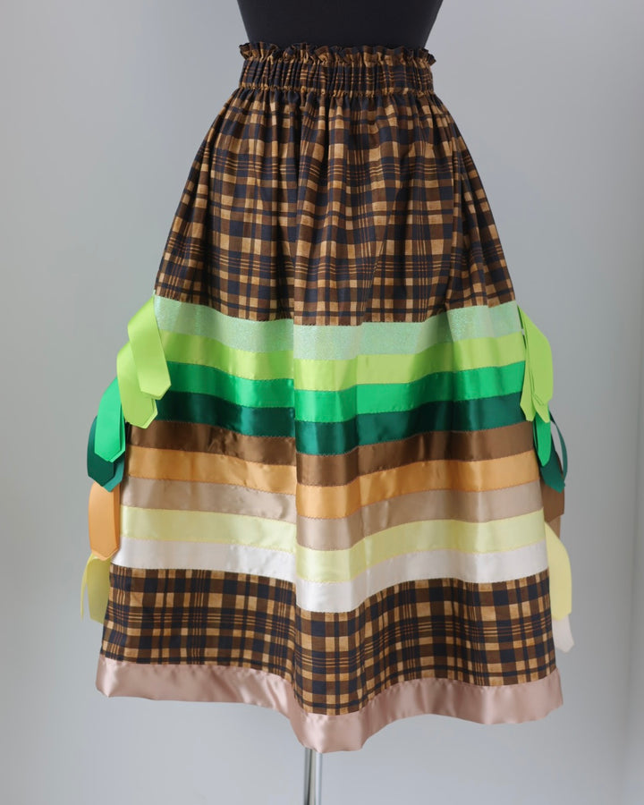 Made by Rachel Plaid Ribbon Skirt