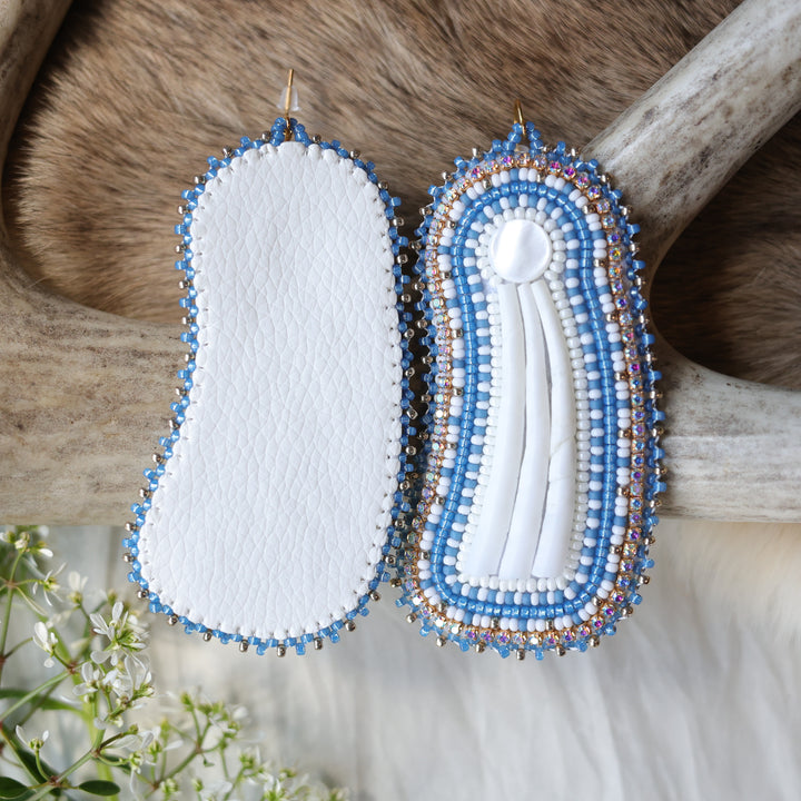 Keegan W. Beaded Dentalium Earrings