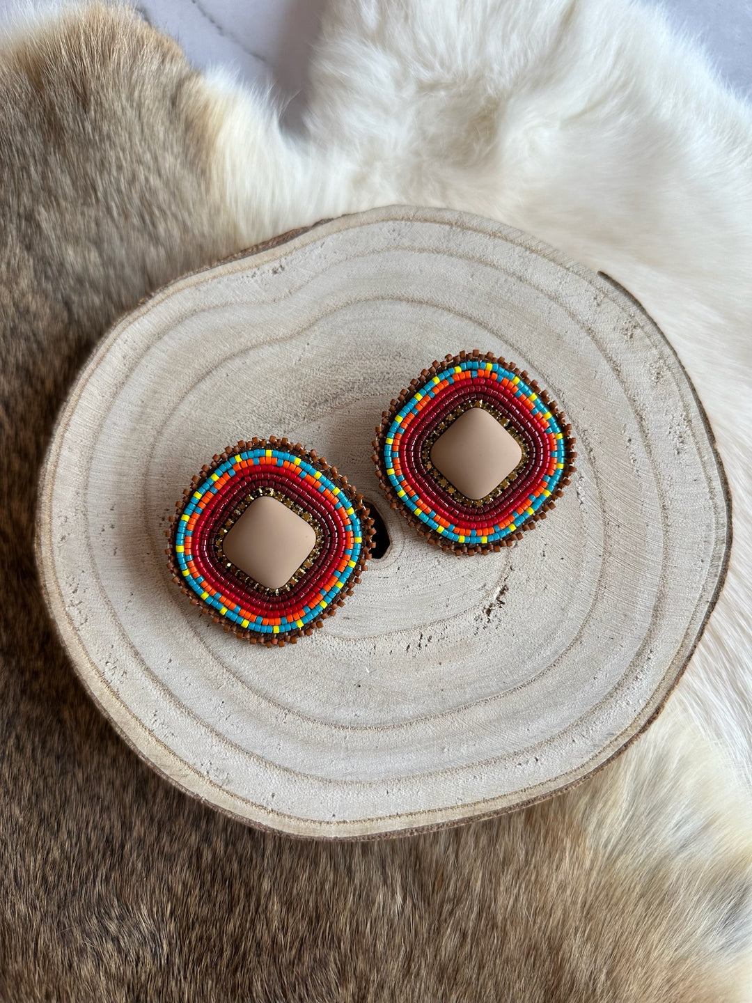 Beth Rose Designs Brown & Turquoise Loomed Collection