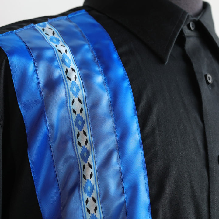 Phoenyx Designs Blue & Black Ribbon Shirt