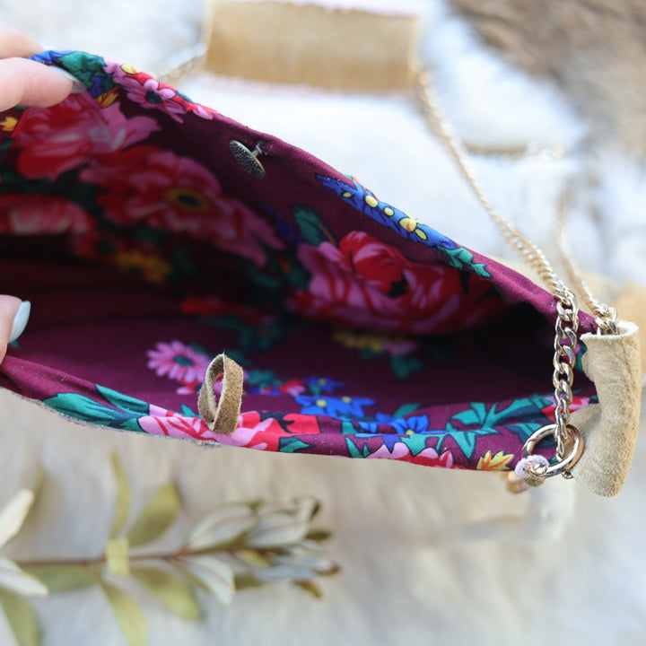 Mercedes G. Smoked Moose Hide Beaded Purse