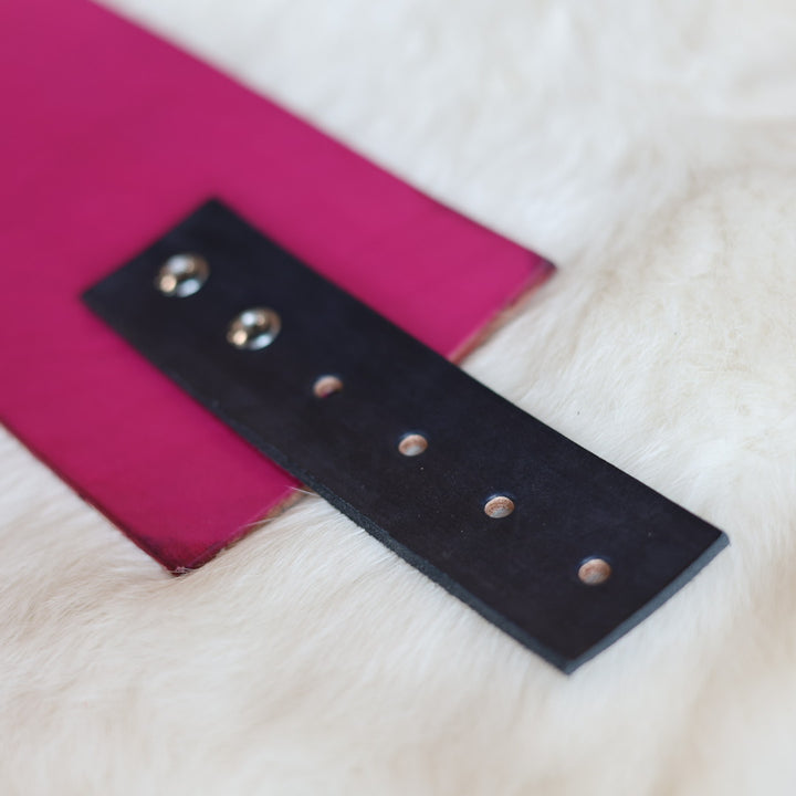 Iskotew Pahkekin 34" Heart Pink Leather Belt