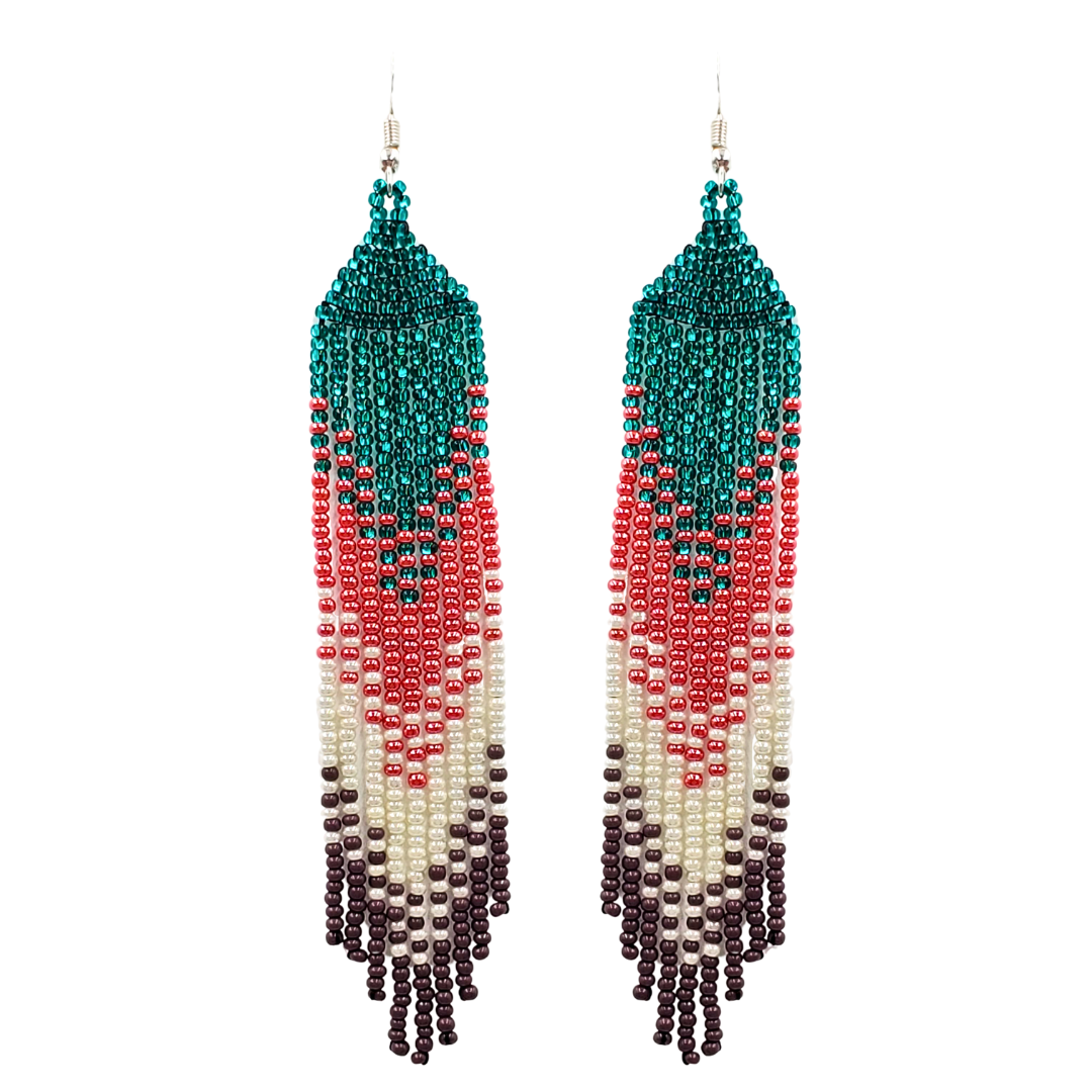 Tribal Roots Ombre Finge Earrings