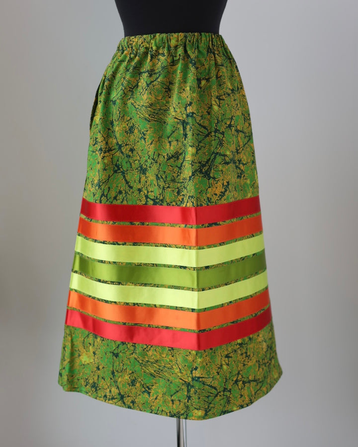 Adeline C. Green Ribbon Skirt