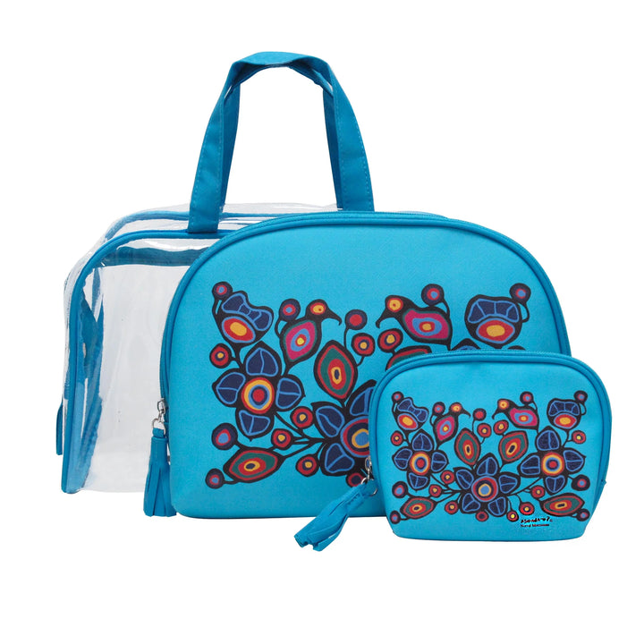 Oscardo Flowers and Birds Cosmetic Bag Set