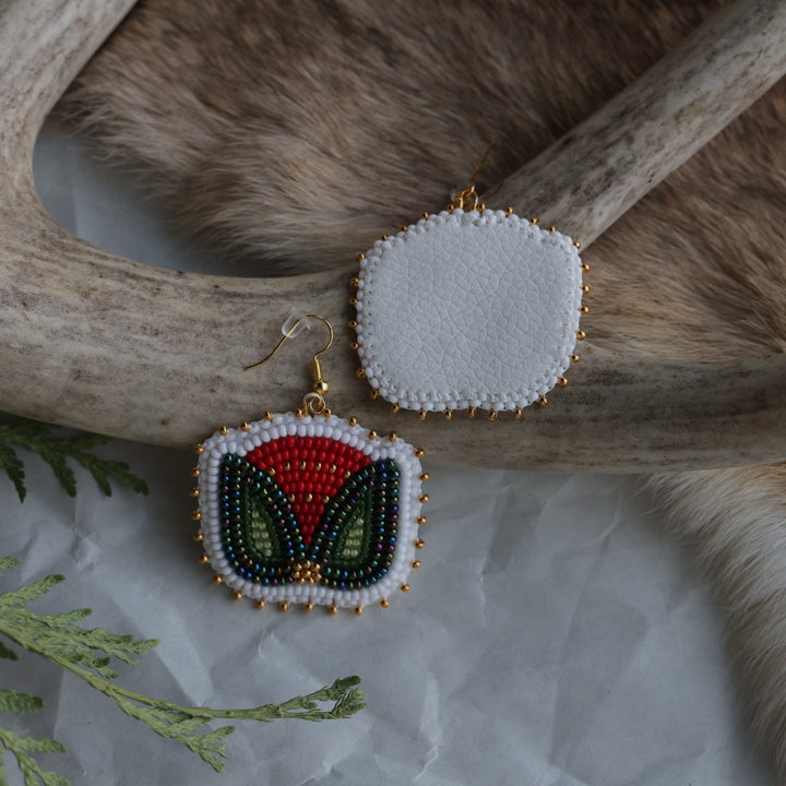 Keegan W. Tulip Beaded Earrings