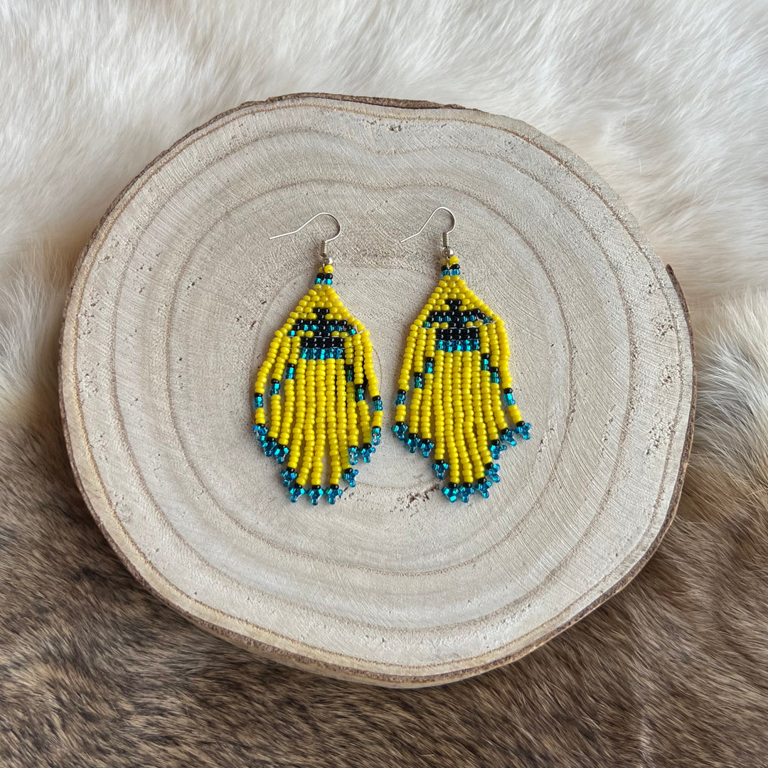 Maxine T. Thunderbird Fringe Earrings