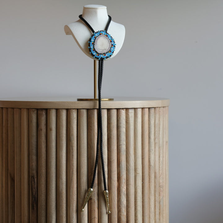 TLee Beads Moose Antler Bolo Tie