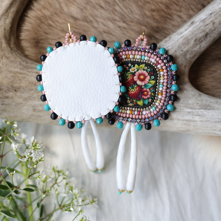 Keegan W. Blossoming Berry Patch Beaded Earrings