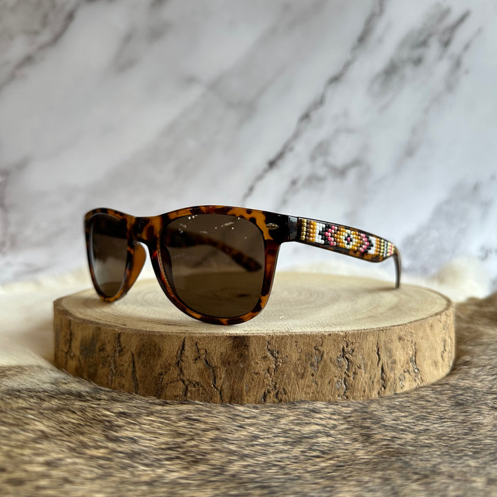 Rebelina Wayfarer Beaded Sunglasses