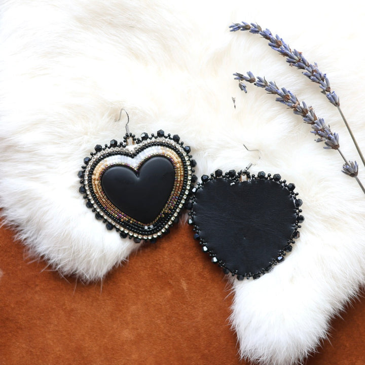 Faye's Beadiful Creations Large Beaded Heart