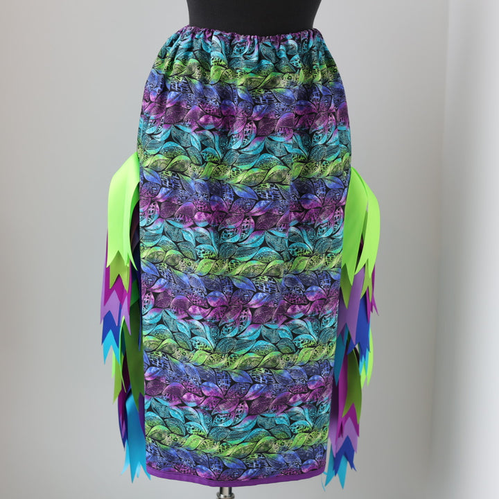 Vi's CREE-ations Purple Leafy Ribbon Skirt