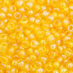 Czech Seed Bead 11/0 Transparent Yellow AB