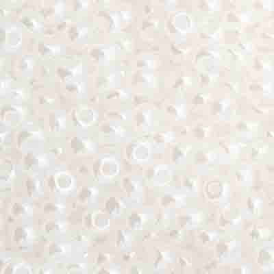 Czech Seed Bead 11/0 Opaque White Dyed Pearl