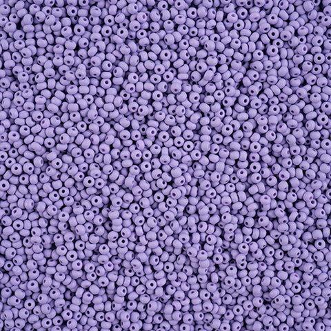 Czech Seed Beads 11/0 PermaLux Dyed Chalk Lavender Matt