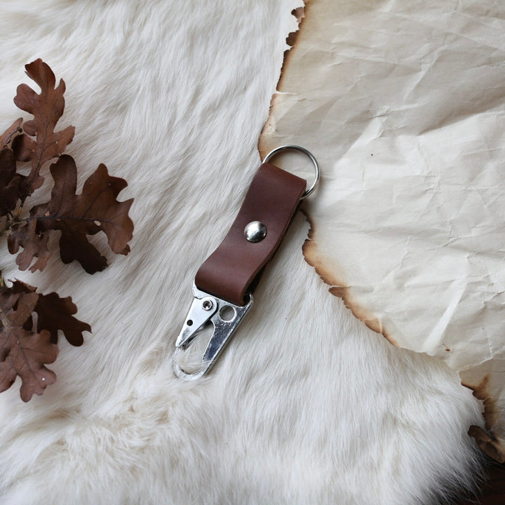 1885 Leather Co. Leather Rifle Clip Keychain