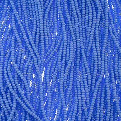 Czech Seed Bead 11/0 Charlotte Cut Opaque Pale Blue