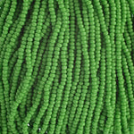 11/0 Charlotte Cut Opaque Light Green Seed Beads