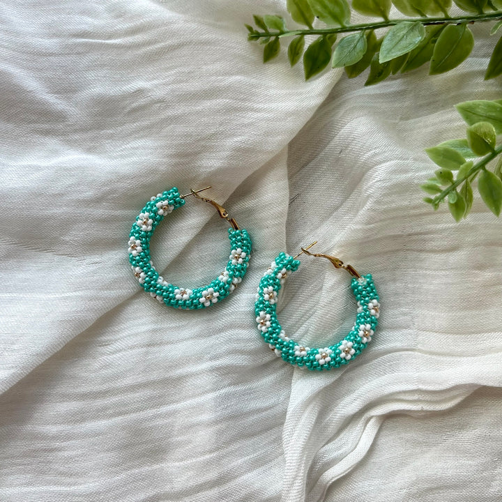 Prairie Beads Medium Peyote Hoops